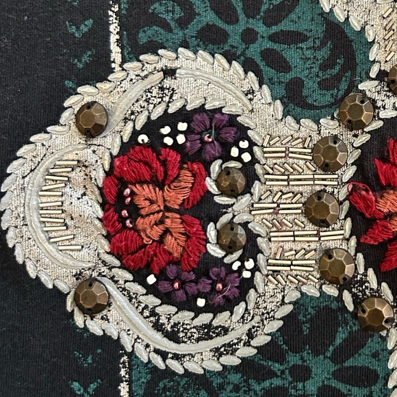 Double D Ranch Embroidered Long Sleeve Top Tee - Picture 10 of 13